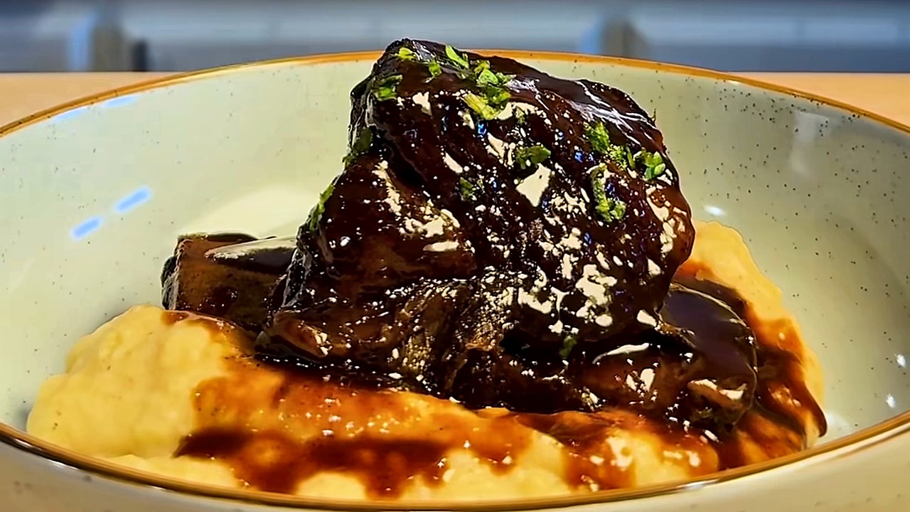 Apple Cider Bourbon Short Ribs